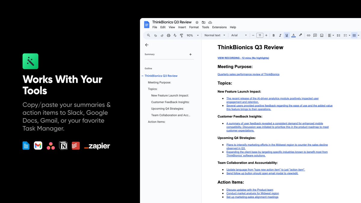 🤖 I’ve tried a couple of other tools, but so far, Fathom is the best one.

📝 Note-Taking: It handles all my meeting notes, so I can stay present without worrying about jotting down every detail.

🎤 Speaker Coach: Keeps me in check when I start rambling or get too monotone,