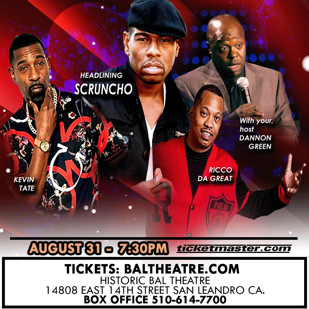 BalTheatre's tweet photo. Get ready for an unforgettable night of laughter on AUG 31st! Join Scruncho, Ricco Da Great, Keven Tate, and Dannon Green as your host for the Business Not Personal StandUp Comedy Show! Tickets are now available at https://t.co/Szod5riHoz &amp; https://t.co/UUh0cBSpsM https://t.co/DWdxlA6KZj