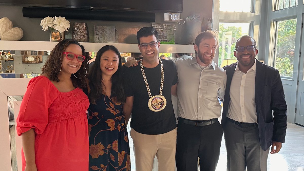 Kashish Goel (@kashishgoelmd) on Twitter photo The best feeling one can get -- Receiving the "MVP" award and chain from outgoing IC and SHD fellows. Honored to be a part of their path! <a href="/DrKdotPdot/">Keniel, M.D.</a> @vumccardsfit The best feeling one can get -- Receiving the "MVP" award and chain from outgoing IC and SHD fellows. Honored to be a part of their path! <a href="/DrKdotPdot/">Keniel, M.D.</a> @vumccardsfit