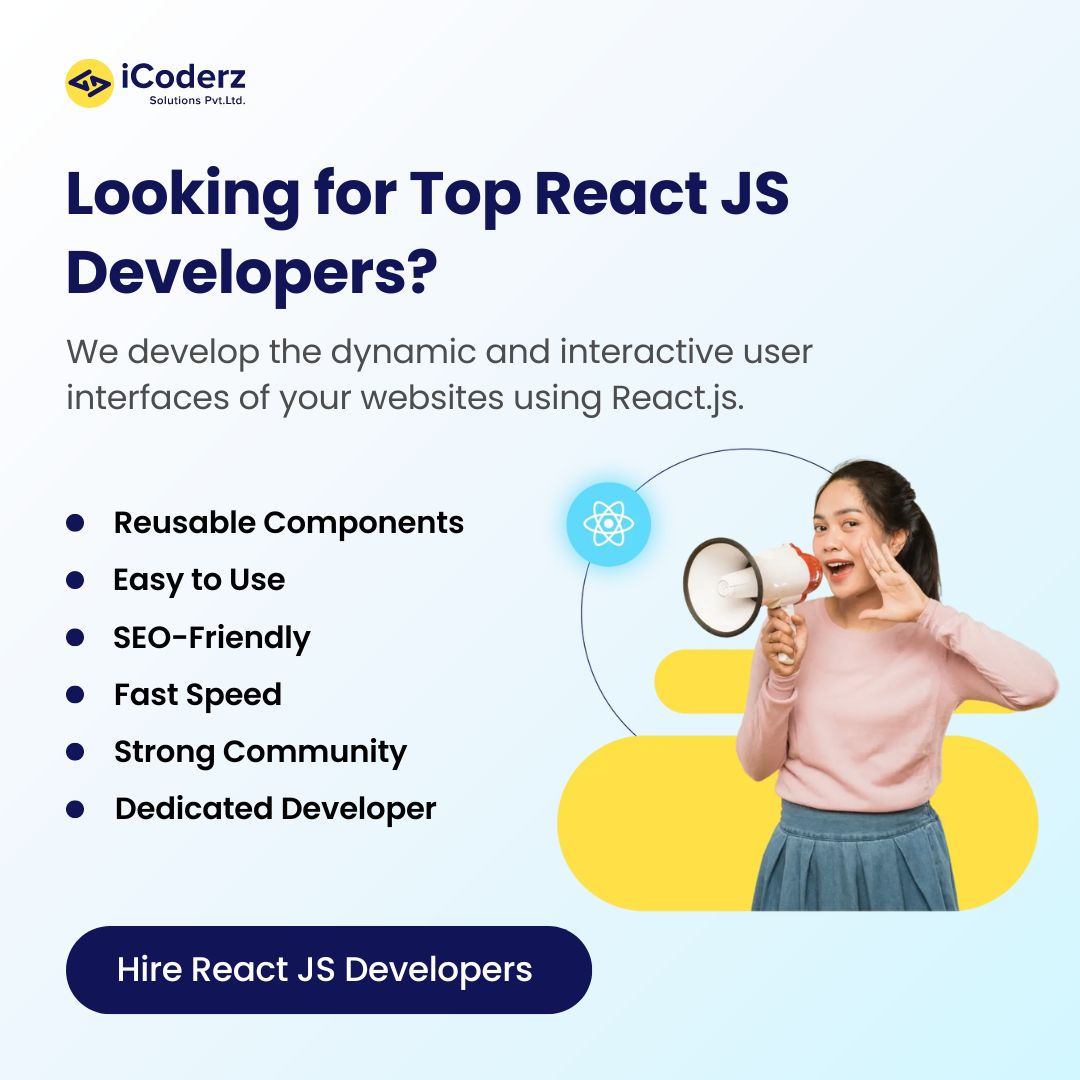 iCoderzinfo's tweet image. #ReactJS is an open-source JavaScript library for building user interfaces, particularly with a component-based architecture.
Elevate your project with a professional #React JS developer.
Hire talented #ReactJSdevelopers easily:- bit.ly/4cafNoW