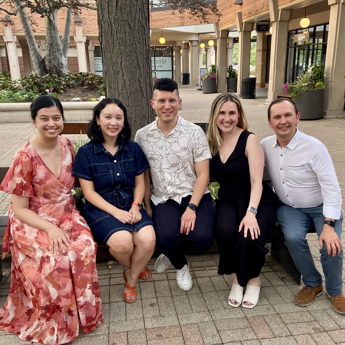Graduation dinner with our fellows: Dr. Patty Lee (Geri-Palliative ‘25), Dr. Abrahan Lara-Pacheco (Palliative ‘24), Dr. Maggie Putman (Palliative ‘24), &amp; (not pictured) Dr. Melissa Marinelli (Palliative ‘24). I am so proud of you all &amp; know that your futures are bright ❤️🥹