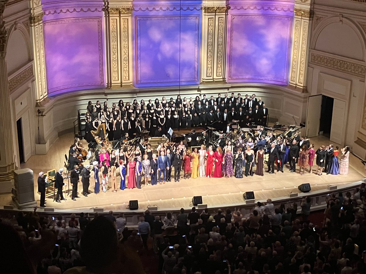 Follies at Carnegie Hall curtain call. A great evening!