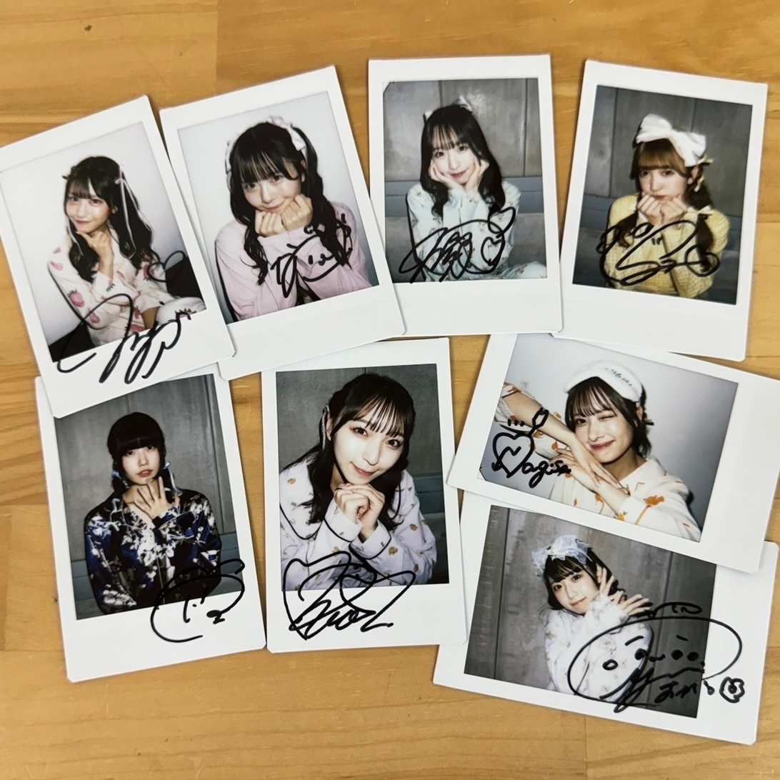 こちらのチェキ販売に関しまして、 販売開始時間を「20:00」→「20:15