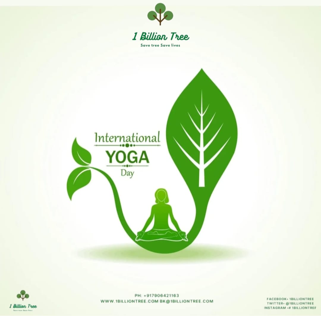 1billiontree's tweet image. Make Yoga integral part of your Life and bring peace and love, but Don't forget the Environment! #internationalyogaday #climatechange #1billiontree #sustainability #Environment #climate #earth #plantation