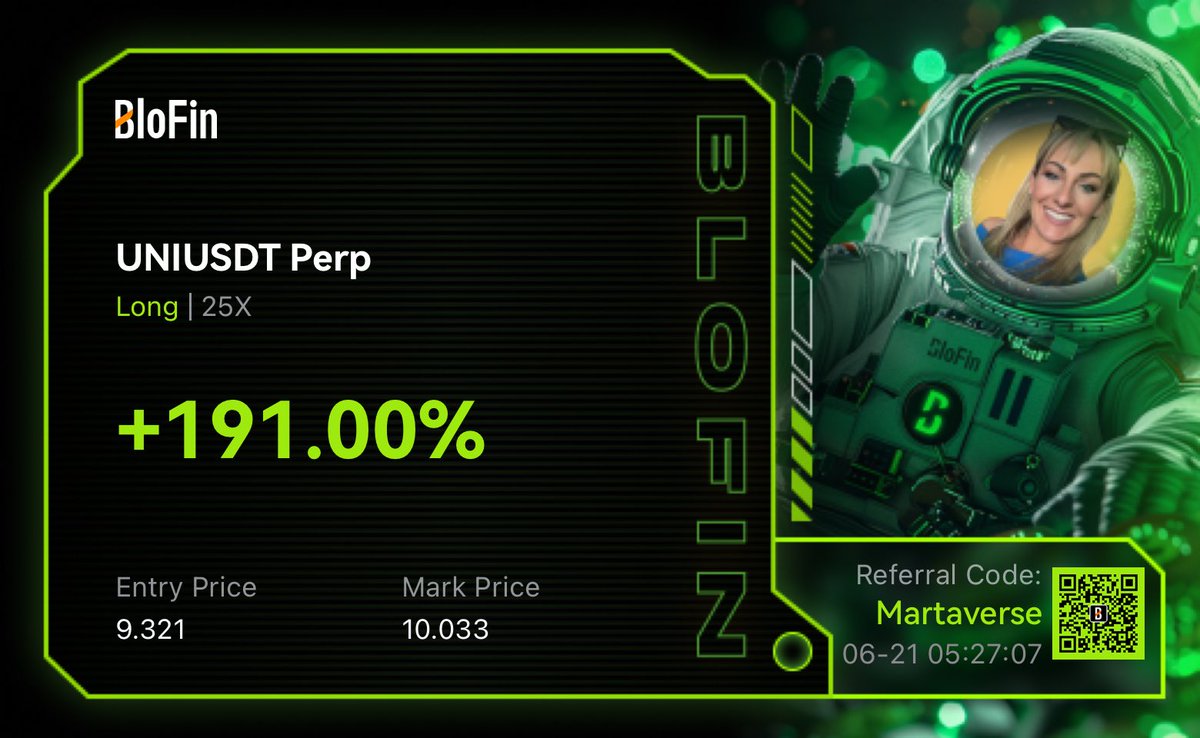 MartaVerse's tweet image. When you wake up and totally forget about your LOs to see some sweet gains 😄🫡 I guess I have that #FridayFeeling already 👌😘

That full moon is gonna be WILD 🔥 

( BloFin requires no KYC)