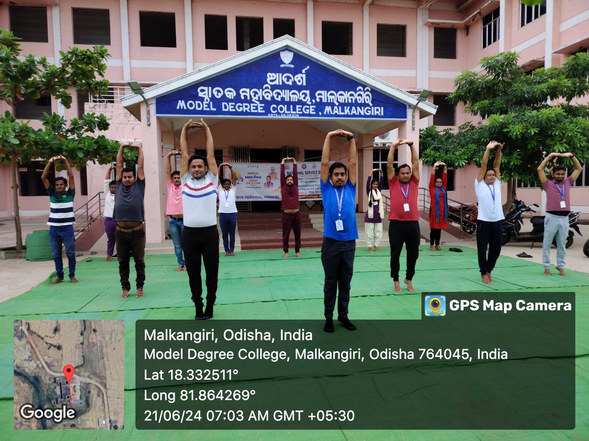 Debasis Pahi (Ph.D) (@debasispahi2) on Twitter photo ๐ Celebrating #InternationalDayofYoga at Model Degree College Malkangiri! ๐
Thanks to the Govt of Odisha, Ministry of Health, Education, Sports, and Ayush for their support! ๐๐๐งโโ๏ธ๐งโโ๏ธ
#YogaDay2024 #WellnessJourney #YogaForAll <a href="/moayush/">Ministry of Ayush</a> <a href="/EduMinOfIndia/">Ministry of Education</a> <a href="/mygovindia/">MyGovIndia</a> <a href="/YASMinistry/">YAS Ministry</a> ๐ Celebrating #InternationalDayofYoga at Model Degree College Malkangiri! ๐
Thanks to the Govt of Odisha, Ministry of Health, Education, Sports, and Ayush for their support! ๐๐๐งโโ๏ธ๐งโโ๏ธ
#YogaDay2024 #WellnessJourney #YogaForAll <a href="/moayush/">Ministry of Ayush</a> <a href="/EduMinOfIndia/">Ministry of Education</a> <a href="/mygovindia/">MyGovIndia</a> <a href="/YASMinistry/">YAS Ministry</a>