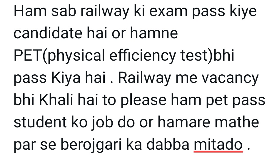chetanchau97640's tweet photo. #RRC_LEVEL1_ALL_PET_PASS_JOB_DO
@INCIndia 
@narendramodi 
@PMOIndia 
@RahulGandhi 
@AshwiniVaishnaw 
@yadavakhilesh https://t.co/mL67HOZDD8