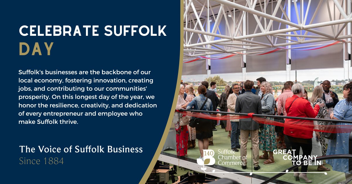 🌞 Happy Suffolk Day! 🌞
#SuffolkDay #SuffolkBusiness #LocalEconomy #CommunitySpirit #SuffolkChamber
