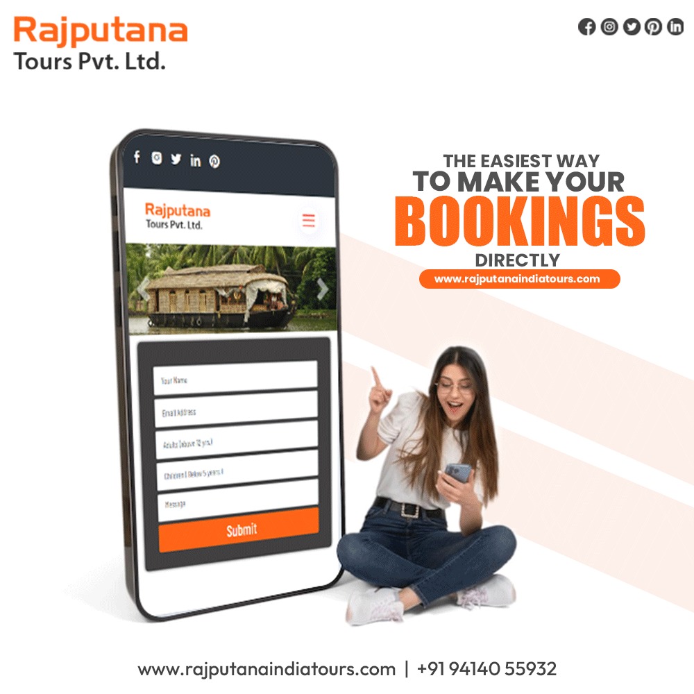 rajputnatours's tweet photo. ✈️ THE EASIEST WAY TO MAKE YOUR BOOKINGS DIRECTLY ✈️

📞 Contact Us: +91 9414055932
🌐 Website: https://t.co/4G6v2mfCxW

#RajputanaIndiaTours #EasyBooking #TravelWithUs #DreamVacation #BookNow #TravelMadeEasy #ExploreIndia #Wanderlust #TravelGoals #AdventureAwaits #TourPackages https://t.co/dxzC6BL7H4