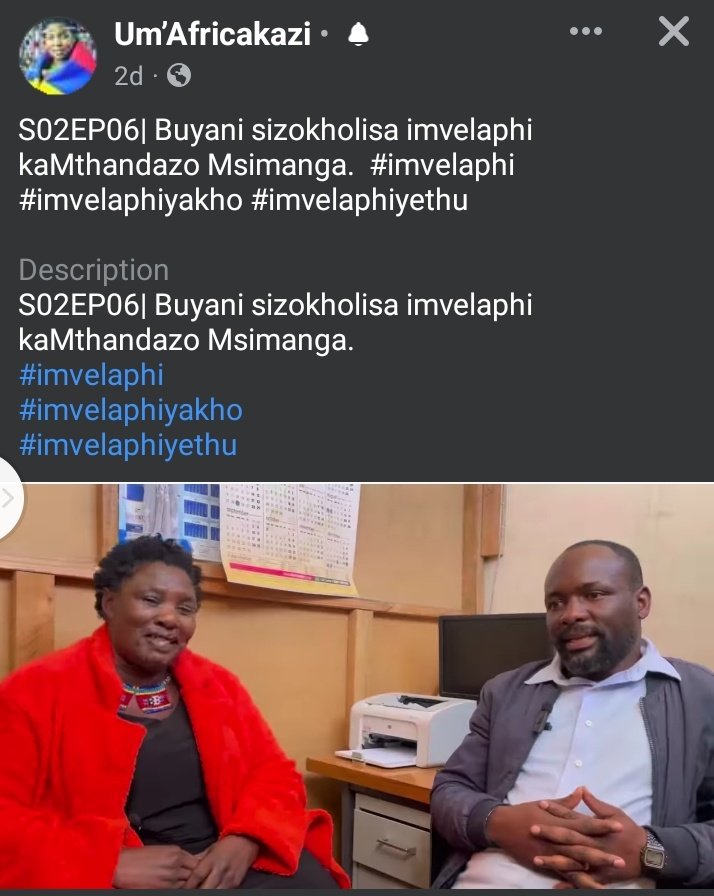 Woza sizokholisa Imvelaphi ka Mthandazo Msimanga
facebook.com/share/v/ucE7Xj…