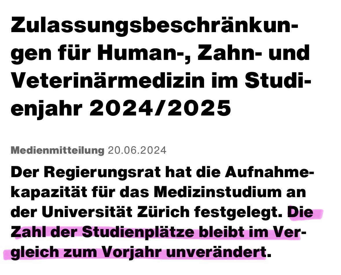 Liebe Kinder, erneut hat sich der bürgerl. Regierungsrat dazu entschieden, den #Fachkräftemangel in der Medizin zu verleugnen. 🤬. Mit diesem Entscheid gefährdet er unser Gesundheitsversorgung massiv. Sie verkommt zunehmend zum Lottospiel. Warum tun wir uns das immer noch an? 🙄.