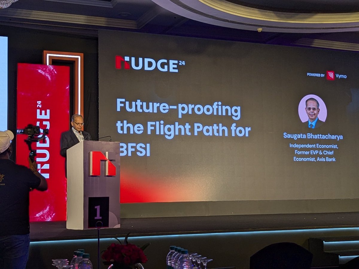 We've made giant strides in financial inclusion, need to now focus on funding the underfunded.
~ Saugata Bhattacharya, Economist.  #Nudge24