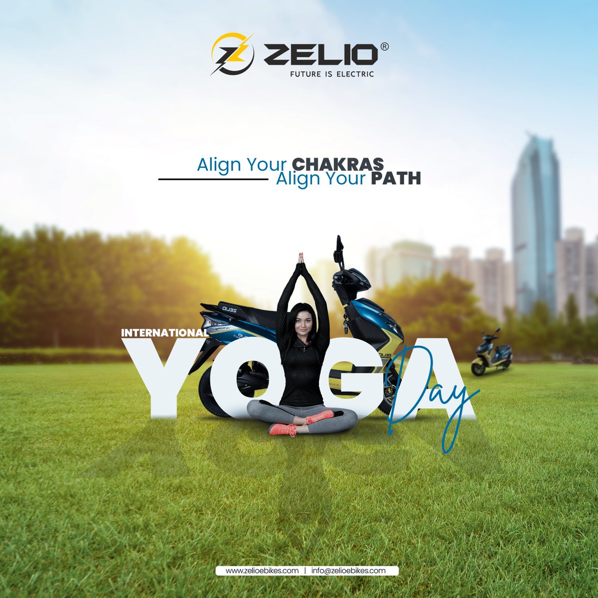 On this #InternationalYogaDay, let's find balance on and off the mat! Just like yoga, Zelio E Bikes brings harmony to your daily commute.

Embrace the journey of mindfulness and sustainability with every ride.