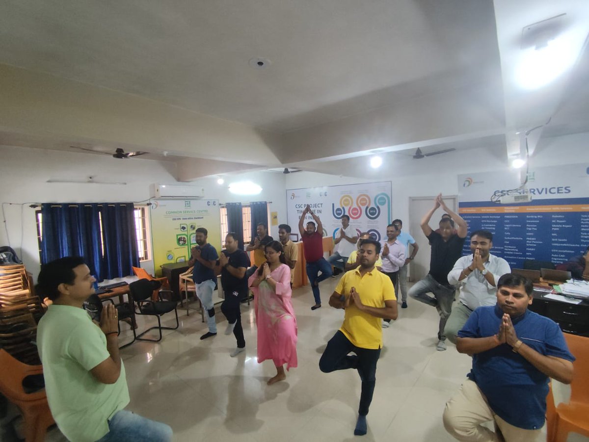 Happy Yoga International Day <a href="/moayush/">Ministry of Ayush</a>, <a href="/CSCegov_/">CSCeGov</a> <a href="/CSCSPV_Health/">CSC Health</a>