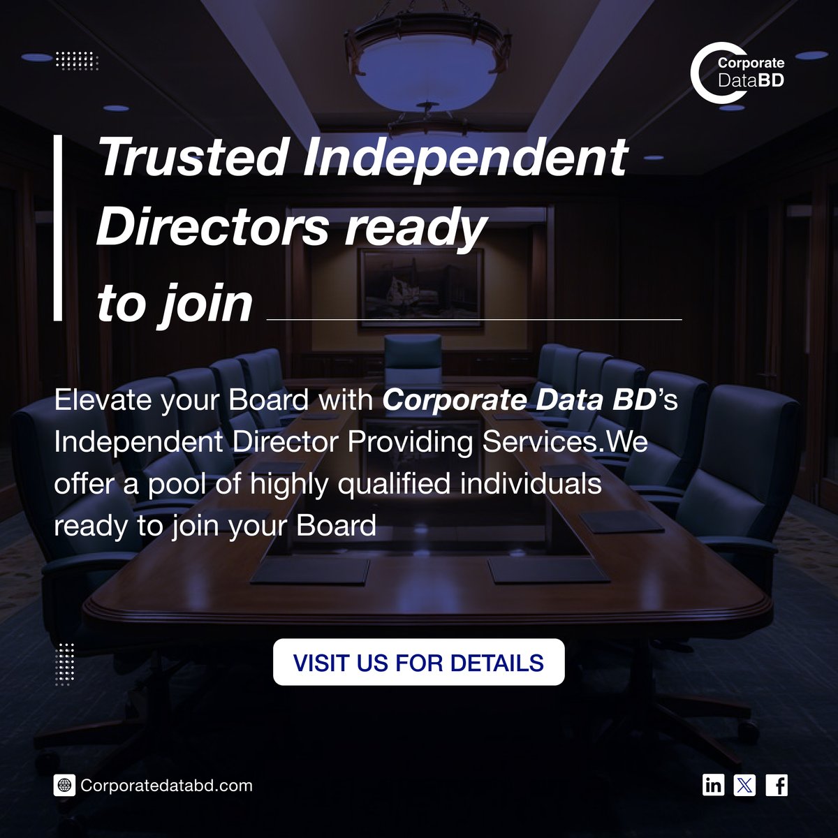 CorporateDataBD's tweet photo. Looking for expert #advisoryservices in #Bangladesh? Connect with us https://t.co/8rAlwbyCVb for #TailoredSolutions to meet your needs.

#BoardOfDirectors #independentdirectors #boarddiversity #corporategovernance #familybusinesses #boardleadership #BSEC #dse #CSE #GoodGovernance https://t.co/kNHQQqxqOG