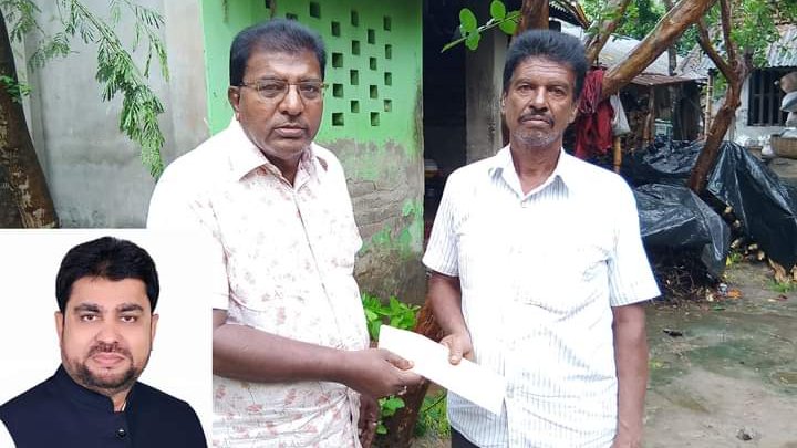 মণিরামপুরে ক্যান্সারে আক্রান্ত রোগীকে চিকিৎসার জন্য অনুদান দিলেন এমপি ইয়াকুব আলী