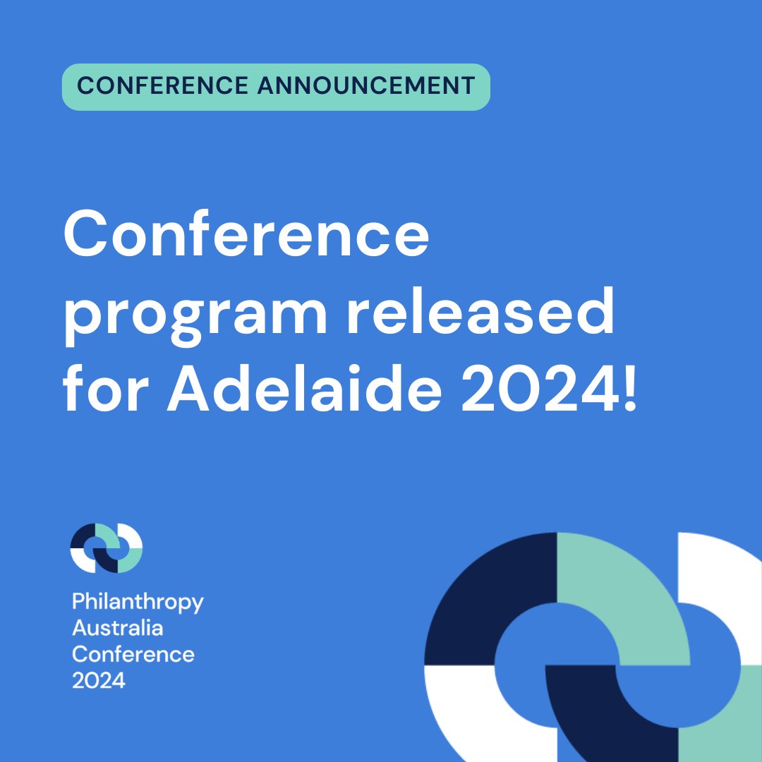 The program for the 2024 Philanthropy Australia Conference has been released! Join hundreds of your colleagues and friends for three days of inspirational ideas and insights. Download the draft program here: philanthropy.org.au/about-us/publi… #philanthropy #PAConference2024