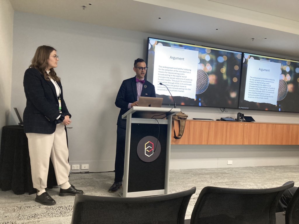 Happing now-  📣📣the wining awards of Comm Law &amp; Policy <a href="/ICA2024/">ISRAELCARRASCO</a> @Superstars @Ali_Chris <a href="/SydneyForde/">Sydney L Forde</a>