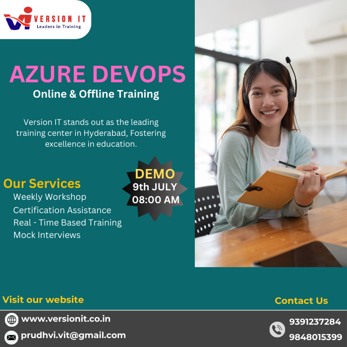 VersionitCloud's tweet image. Azure Devops Training with Placement Assistants
📷New Batch Online &amp;amp; Offline Demo
📷Duration:2 MONTHS
Visit Our Website: versionit.co.in/azure-devops-t…

#bestazuredevopstraininginhyderabad #versionit #azuredevopstraining  #hyderabad #azuredevopscourseinhyderabad 
@9391237284/9848015399