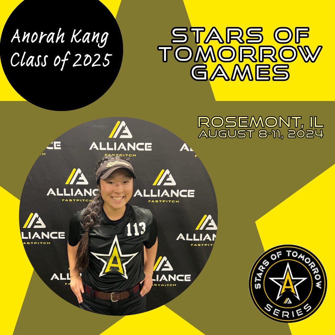 anorahkang2025's tweet photo. God is opening doors this summer!!! I’m so excited to represent my heritage in the @TCSFastpitch Int'l Challenge. Go South Korea!! 🇰🇷 I am also so thankful to have received an invitation to the @thealliancefp @Starsof_Tom Games!!! 🤩💫✨⭐️ @coachkfagan @CoachSii @CoachKRyman https://t.co/9PsRWoP3Q9