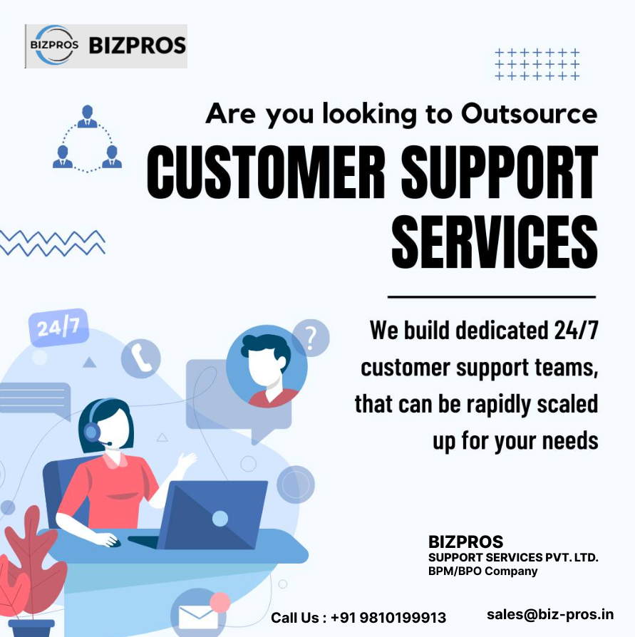 Bizprosofficial's tweet photo. Transform Your Customer Support with BIZPROS!
Looking to outsource 24/7 customer support? BIZPROS builds dedicated teams that grow with your business needs. 
Reach out today at sales@biz-pros.in or call +91 9810199913 to elevate your customer service game!

#Outsourcing #BIZPROS https://t.co/5aPf49MRpn
