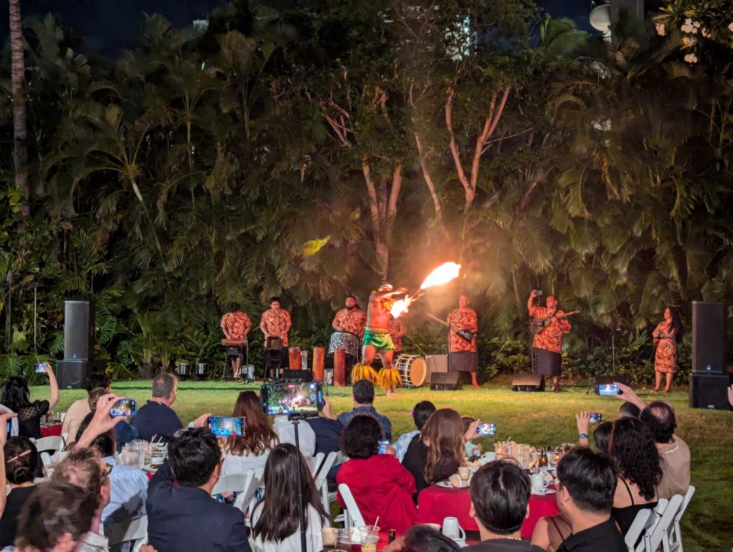 PULP Platform (@pulp_platform) on Twitter photo Aloha! <a href="/GiannaPaulin/">Gianna Paulin</a> just presented our 432-core #RISCV Based dual Chiplet Occamy in 12nm FinFET at IEEE Symposium on VLSI Technology & Circuits in Hawaii. Aloha! <a href="/GiannaPaulin/">Gianna Paulin</a> just presented our 432-core #RISCV Based dual Chiplet Occamy in 12nm FinFET at IEEE Symposium on VLSI Technology & Circuits in Hawaii.