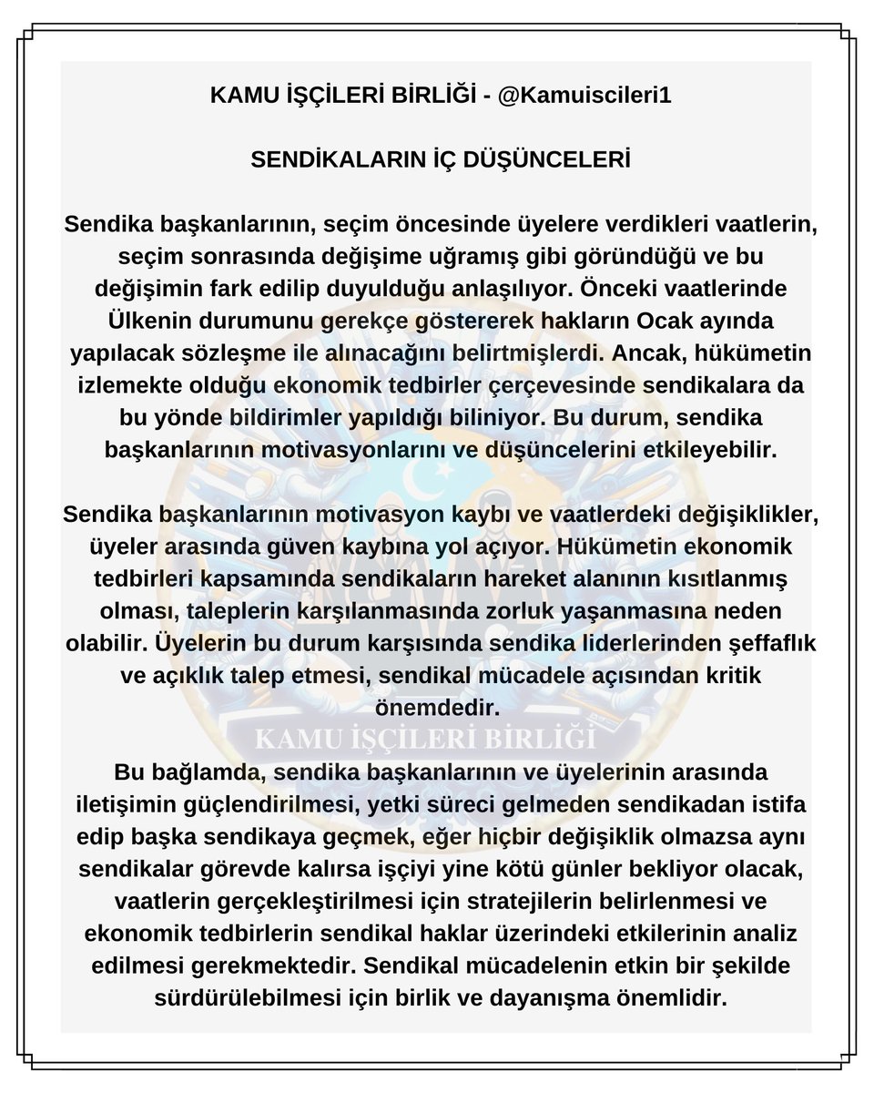 Kamuiscileri1's tweet photo. #Kamuişçileri ni yine kötü günler bekliyor Yetkili sendikaların niyeti şimdiden belli.
@RTErdogan @isikhanvedat @eczozgurozel @turkiskonf @hakiskonf @diskinsesi @nowhaber @fatihportakal @KucukkayaIsmail @ekremacikel https://t.co/4qJMPat1Qv