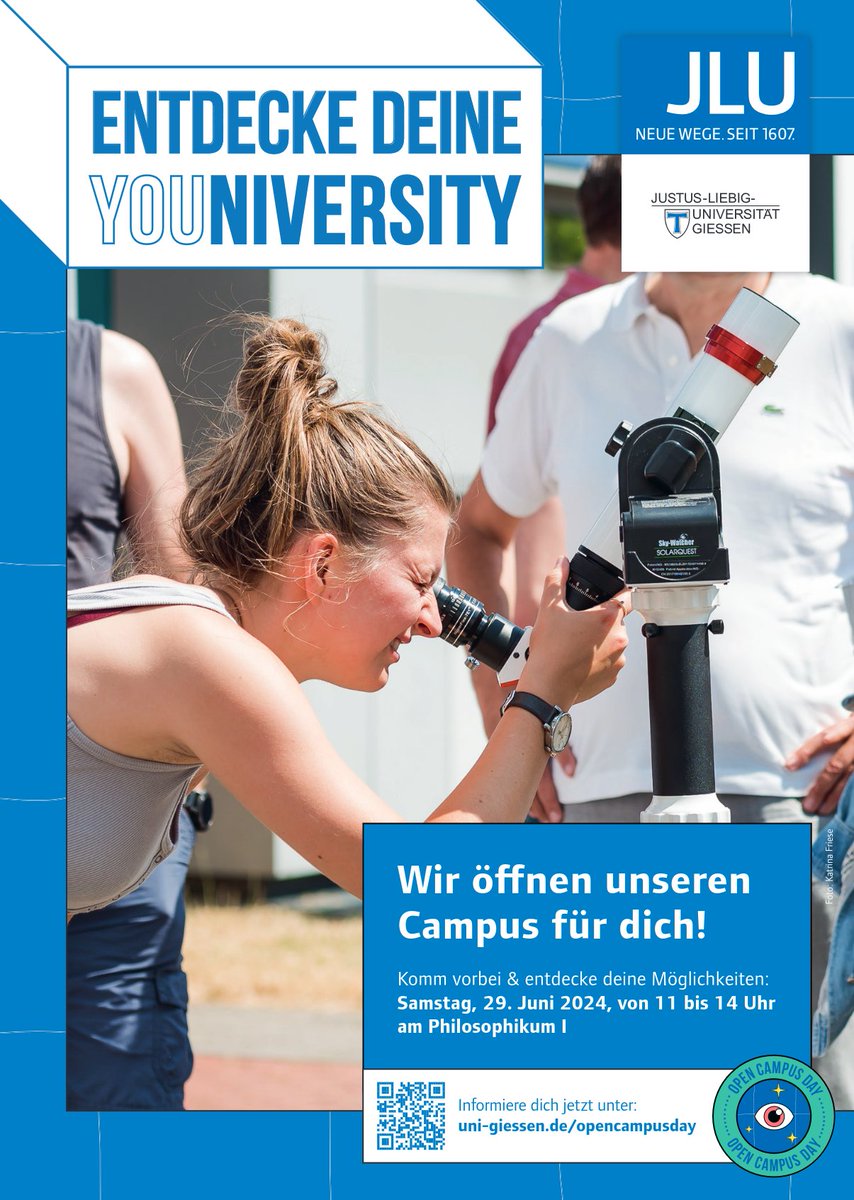Next week <a href="/jlugiessen/">Universität Gießen</a> will open its doors for the #OpenCampusDay. Our institute will welcome guests at the physics info booth and there will be a lecture on the creation of elements.