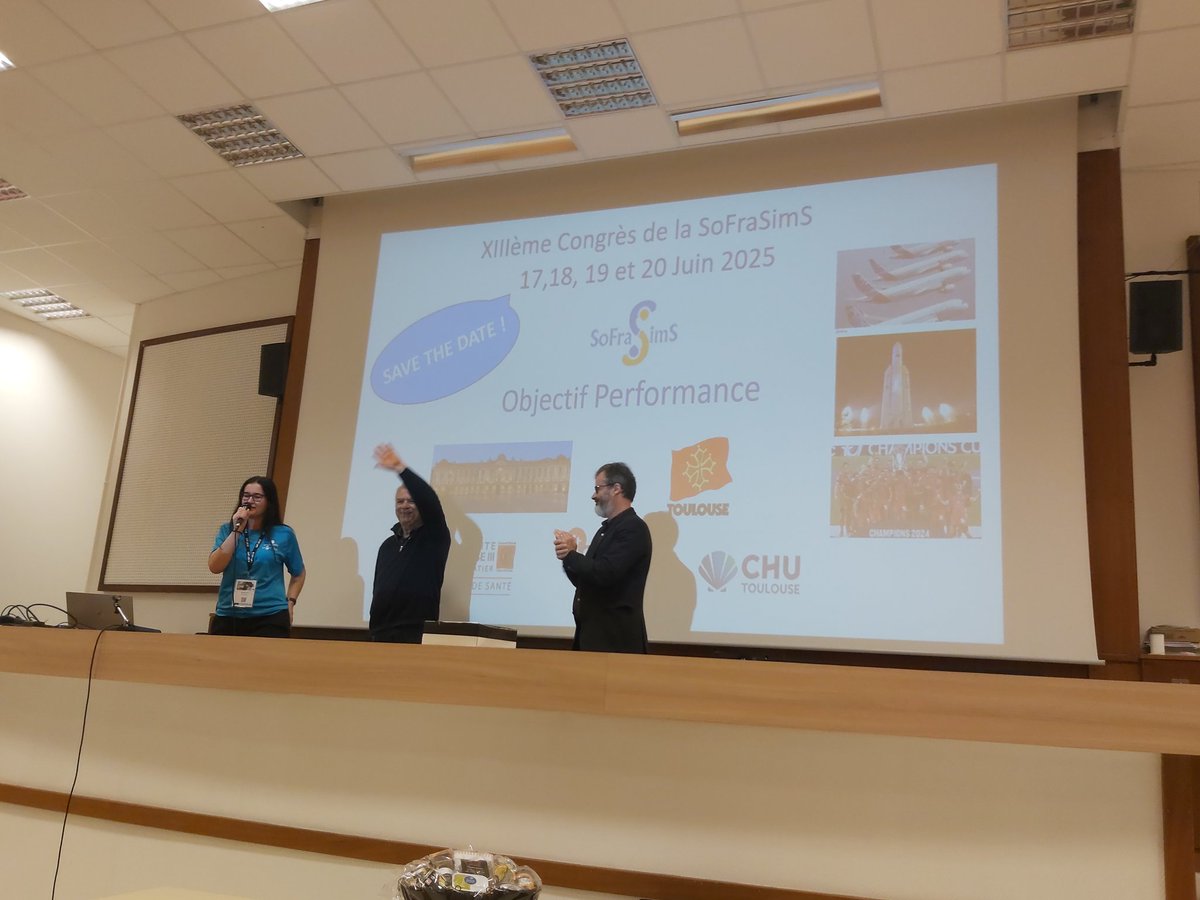 Discours de cloture de ce superbe 12eme #congrès <a href="/LaSoFraSimS/">SoFraSimS</a> #Brest2024 <a href="/CesimSante/">Cesim Santé</a> <a href="/ChuBrest/">CHU Brest</a>
..et passage de relais à  l'équipede Toulouse ! <a href="/ErwanLHER/">Erwan L'HER</a>   Dan Benhamou <a href="/HenriHouze/">Houze-cerfon charles-henri</a> <a href="/ITSIMS_officiel/">itSimS</a> <a href="/CHUdeToulouse/">CHU de Toulouse - compte inactif</a> <a href="/Univ_Toulouse/">Université de Toulouse</a>