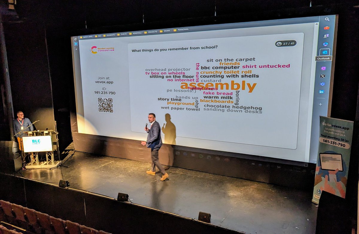 FeBlc's tweet photo. What do you remember about being at school? Some thoughts from our attendees here in Rob's keynote! #BLCConnectED24 https://t.co/Qg0ljKIM1h