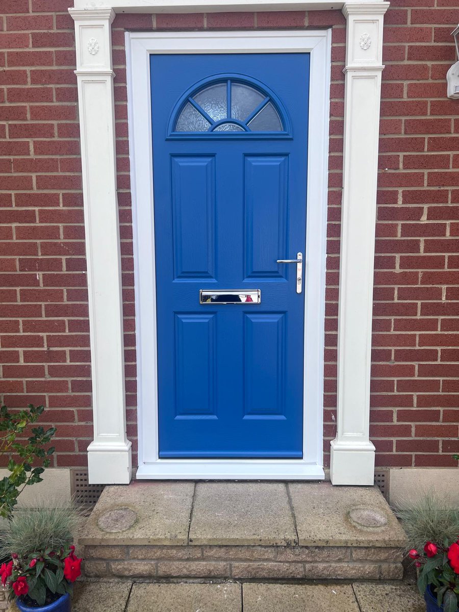 We have certainly improved the front entrance of this home by replacing the old door with a new, stylish composite door! 🚪✨ The new door not only adds a touch of elegance but also enhances security and energy efficiency.  

#FrontEntrance #CompositeDoor #HomeTransformation