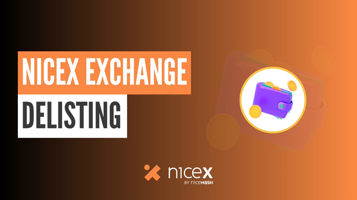 On July 3rd, we will be delisting $KNC $BAND $MKR $BAT $AST and $CHZ 

Details in this article on our website:

nicex.com/blog/post/nice…