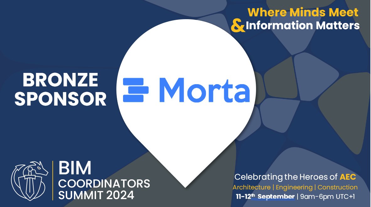 We are delighted to have <a href="/morta_tech/">Morta</a> with us as a Bronze Sponsor at BIM Coordinator Summit 2024.

Having <a href="/morta_tech/">Morta</a> as a sponsor is a testament to their commitment to the BIM Coordinator Summit and the advancement of digital transformation in the AEC industry.

#BIM