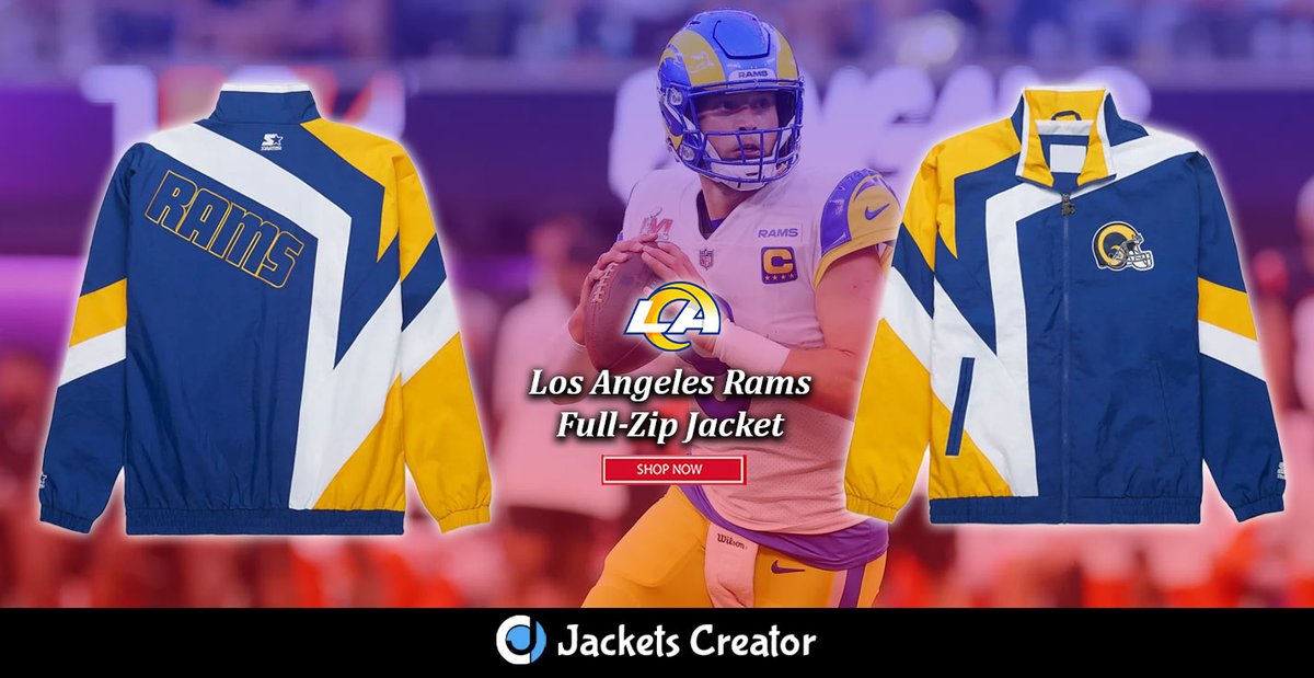 jacketscreator's tweet image. Los Angeles Rams Full-Zip Windbreaker Jacket.
 ------------------------------------
jacketscreator.com/product/los-an…
#LosAngelesRams #Windbreaker #FullZipJacket #RamsApparel #NFLFashion #GameDayGear #TeamSpirit #SportsFashion #FanStyle #RamsMerch