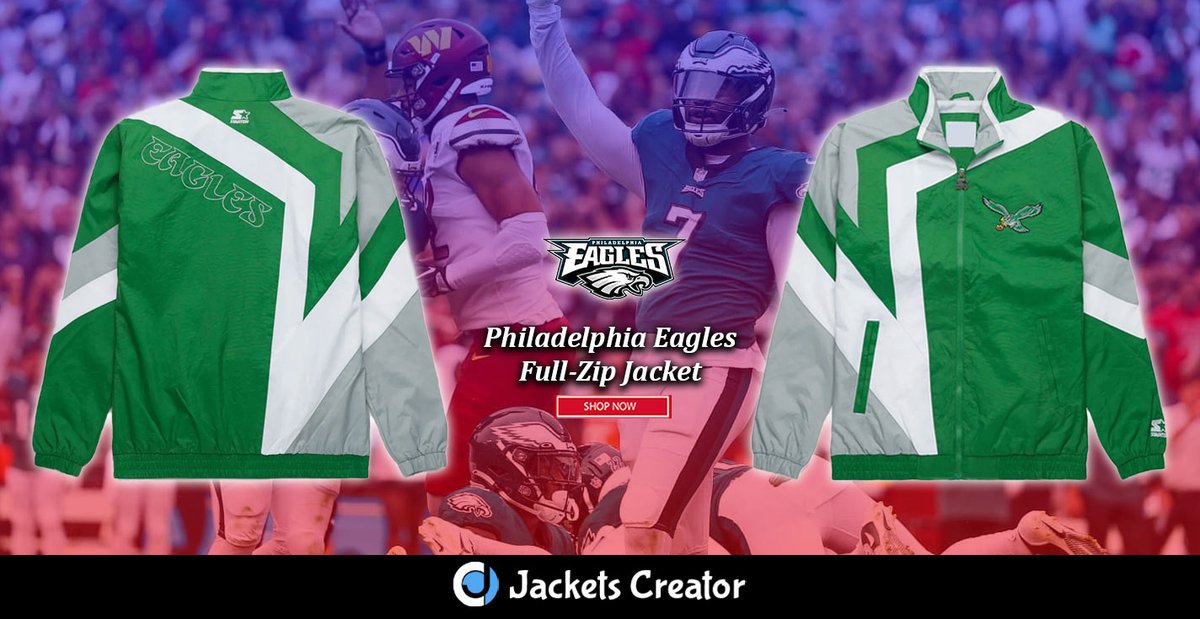 jacketscreator's tweet image. Philadelphia Eagles Full-Zip Windbreaker Jacket.
 ------------------------------------
jacketscreator.com/product/philad…
#PhiladelphiaEagles #Windbreaker #FullZipJacket #EaglesApparel #NFLFashion #GameDayGear #TeamSpirit #FlyEaglesFly #SportsFashion #PhillyPride