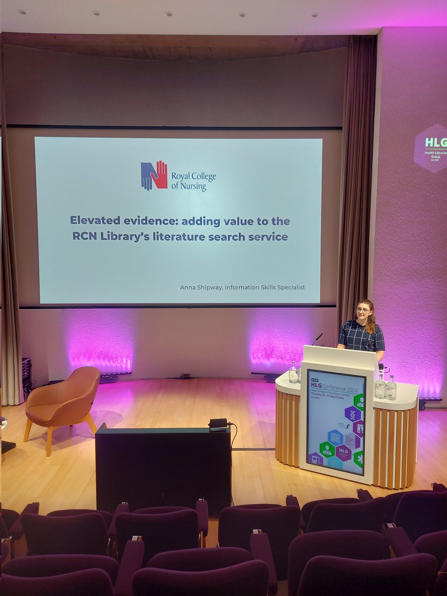 Great talk from Anna Shipway this morning <a href="/RCNLibraries/">Royal College of Nursing Libraries</a> <a href="/CILIPHLG/">HLG SIG</a>