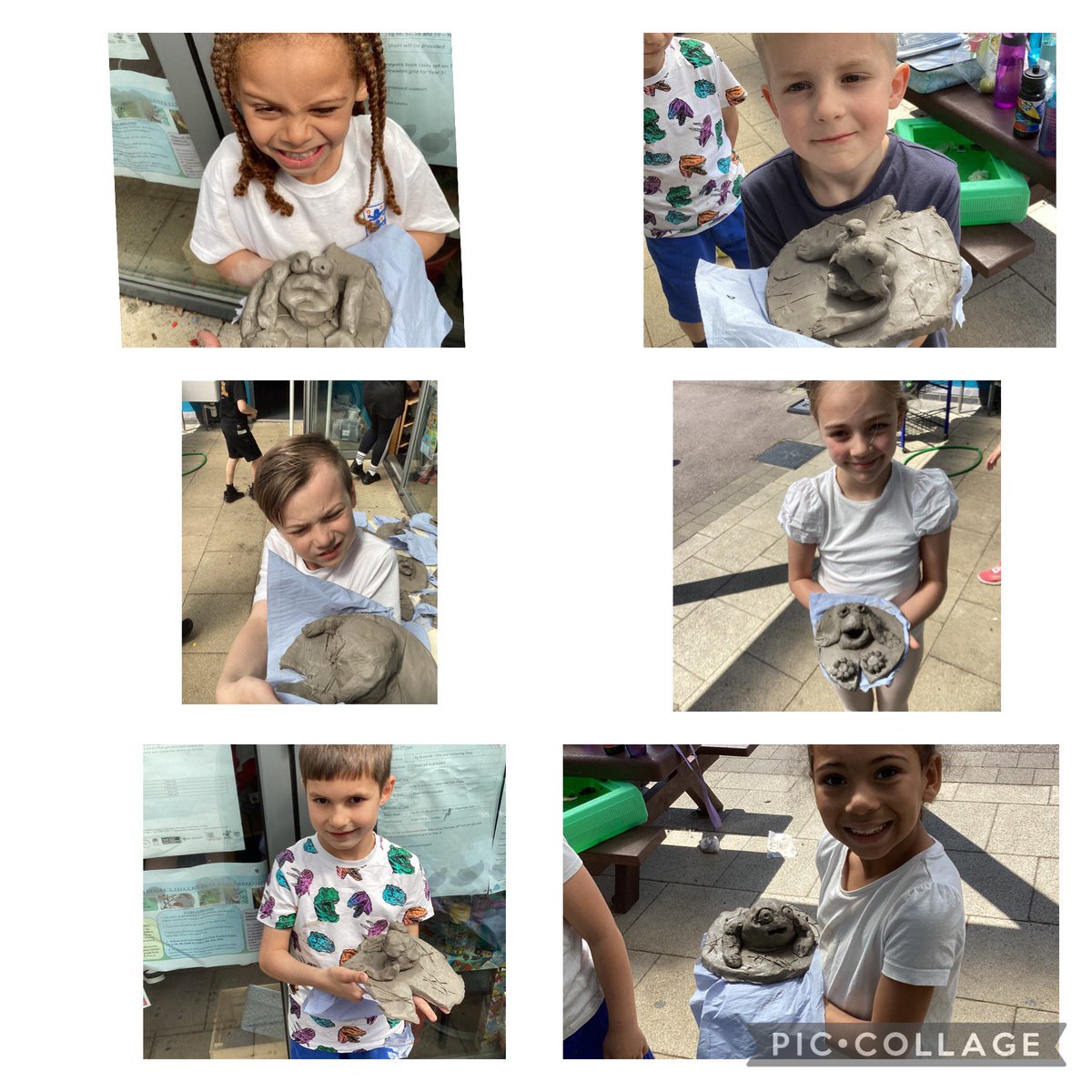 academy_roebuck's tweet photo. Wow! What an incredible session we had with our Artist! Pine class sculpted a Lilly pad and frog! We developed many skills and produced some fantastic pieces of work! https://t.co/cMJ1xTjj6i