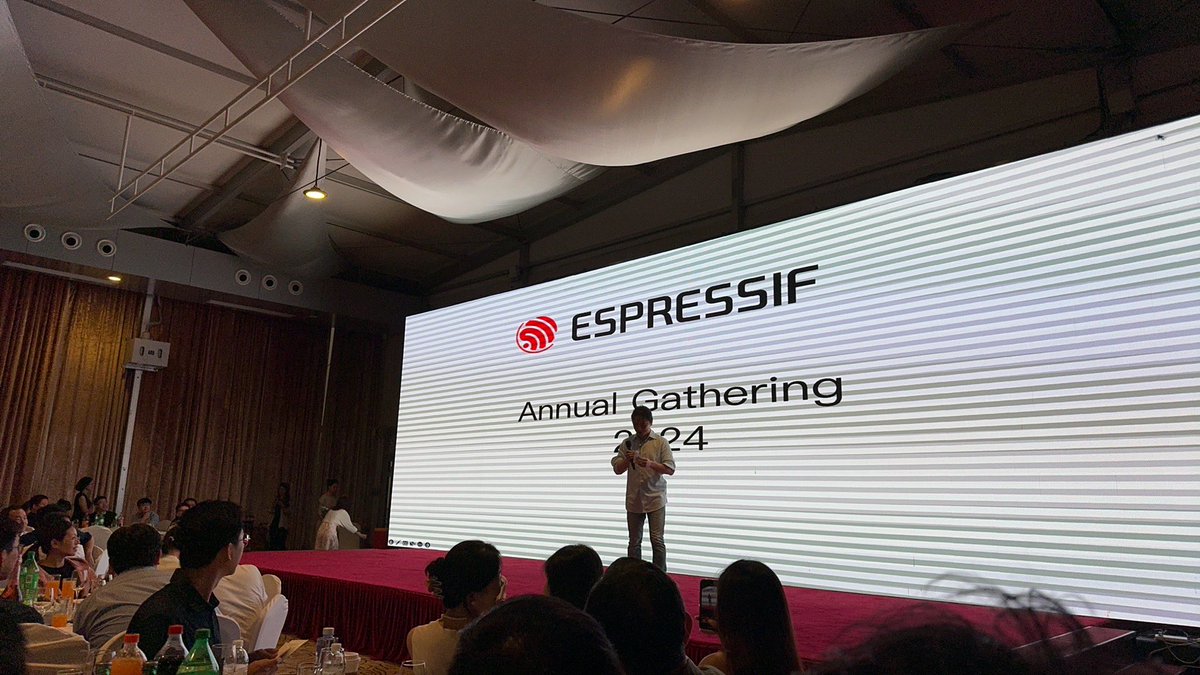 M5Stack's tweet image. Join #espressif year dinner