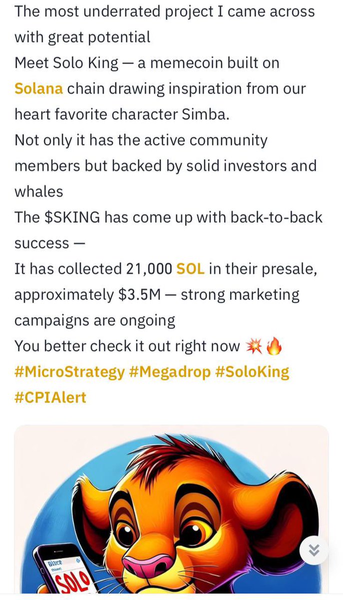 Solo King - $SKING tweet media