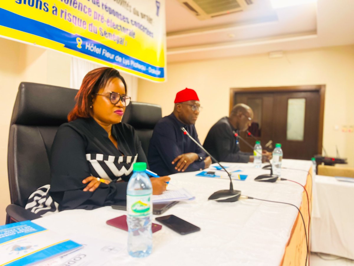 Wanep_Senegal's tweet image. #Retour_en_image ATELIER EVALUATION ET CAPITALISATION ACTIVITES du projet « Promotion de dialogue et d&apos;initiatives et réponses concertées contre l&apos;escalade de violences pré-électorale dans les régions à risque du Sénégal »
@PNUDSenegal @UEauSenegal @WANEP_Regional @ecowas_cedeao