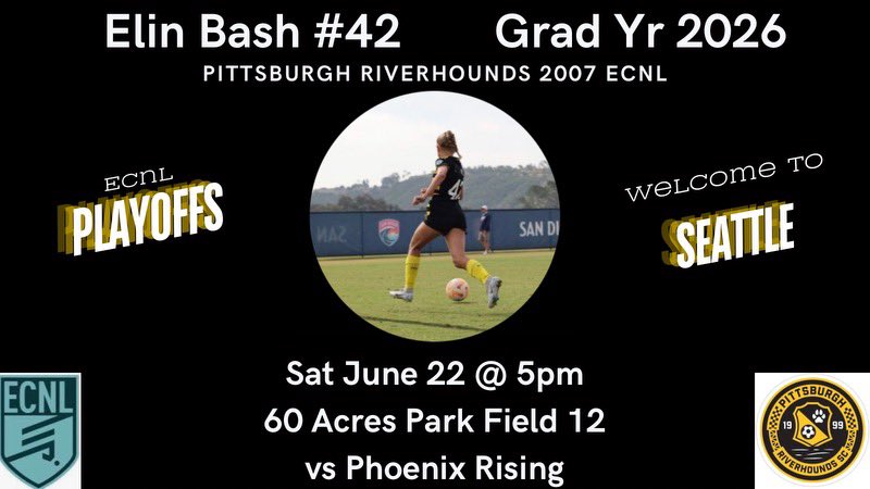 First game TMR at <a href="/ECNLgirls/">ECNL Girls</a> Seattle!!
<a href="/ECNLOhioValley/">ECNL Ohio Valley Conference</a> <a href="/HoundsAcademy/">The Riverhounds Academy</a>