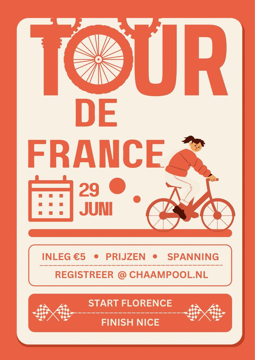 Chaampool's tweet image. Ieder jaar organiseert Chaampool de Tour de France pool. Met de fantastische etappes in de Alpen en de Pyreneeën is het een ronde waar menig wielerliefhebber naar uitkijkt. Mee doen? ⤵️
chaampool.nl