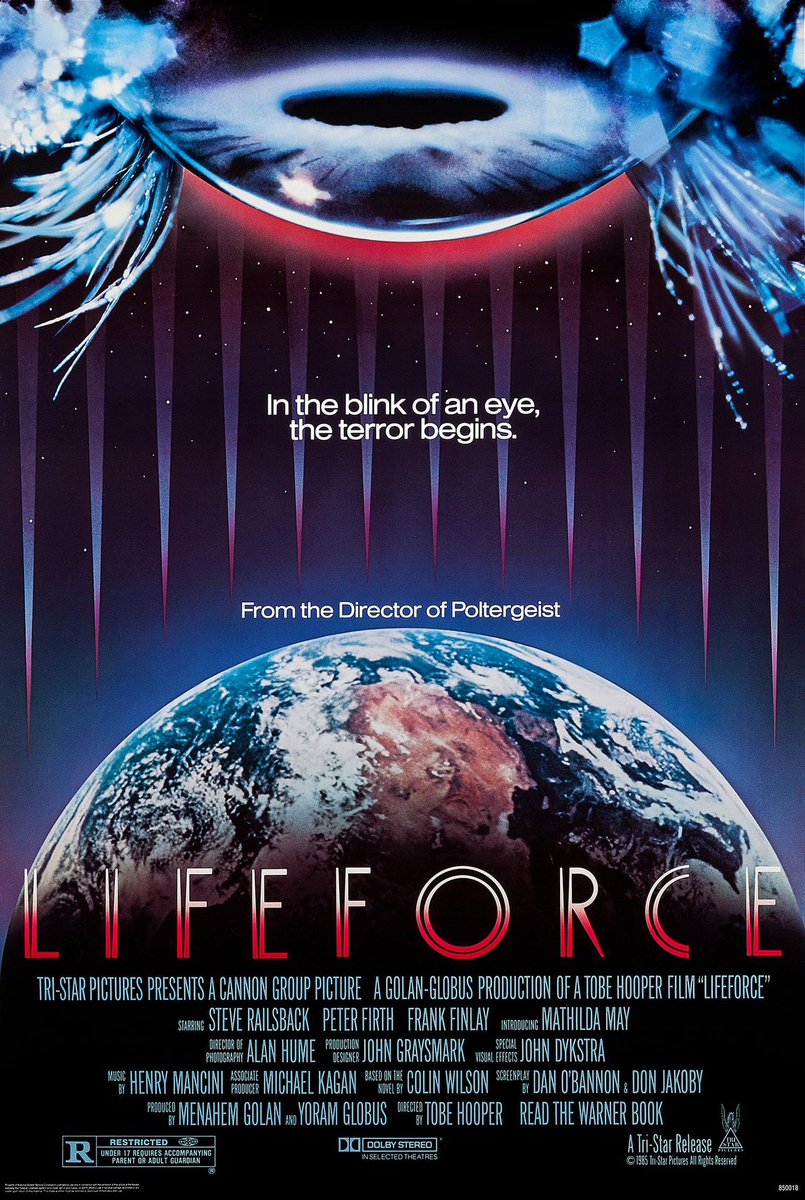 bkontheair's tweet image. Happy anniversary to #Lifeforce (1985) #OTD directed by #TobeHooper @CannonFilms