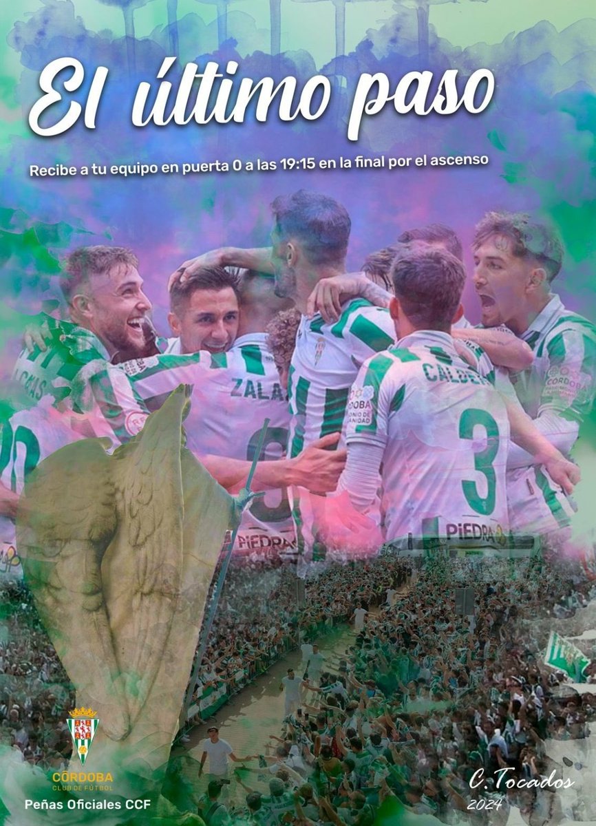 SelectosCCF (@selectosccf) on Twitter photo ¡Convocamos a todo el cordobesismo a congregarse en la 𝘗𝘶𝘦𝘳𝘵𝘢 0 para recibir a los nuestros y mandarle nuestra fuerza!
Recordad, estamos 𝙖 𝙪𝙣 𝙙𝙪𝙚𝙡𝙤 𝙙𝙚 𝙡𝙖 𝙜𝙡𝙤𝙧𝙞𝙖.
🖼️ Cartel obra de <a href="/tok2_f1/">carlostok2 ۞</a> (<a href="/Inter_CCF/">Peña La Internacional</a>)
Forza <a href="/CordobaCF_ofi/">Córdoba CF</a> ¡Convocamos a todo el cordobesismo a congregarse en la 𝘗𝘶𝘦𝘳𝘵𝘢 0 para recibir a los nuestros y mandarle nuestra fuerza!
Recordad, estamos 𝙖 𝙪𝙣 𝙙𝙪𝙚𝙡𝙤 𝙙𝙚 𝙡𝙖 𝙜𝙡𝙤𝙧𝙞𝙖.
🖼️ Cartel obra de <a href="/tok2_f1/">carlostok2 ۞</a> (<a href="/Inter_CCF/">Peña La Internacional</a>)
Forza <a href="/CordobaCF_ofi/">Córdoba CF</a>