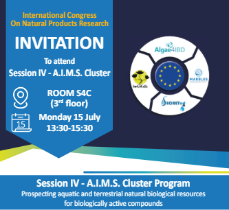 Don't miss the biggest conference in #naturalproducts chemistry! #ICNPR2024 Krakow

🗓️15 July
👉Attend Session IV with AIMS Cluster: <a href="/SecretedH/">SECRETed Project H2020</a>, <a href="/inncocells/">EU project InnCoCells</a> &amp; <a href="/MARBLES_EU/">@MARBLES_EU</a>  

Prospecting aquatic &amp; terrestrial natural biological resources for biologically active compounds

🔬🦠🌾🐟