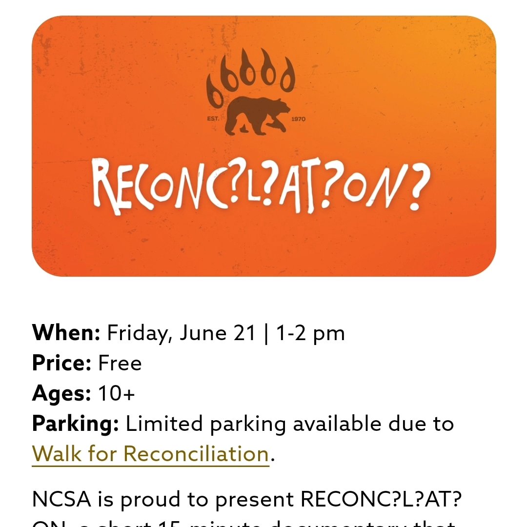 It's an early morning today here in Mohkinsis. Be down at The Confluence today for a couple of events they'll be hosting. Join me at 1pm in The Confluence theater for a very special presentation, followed by a QnA.