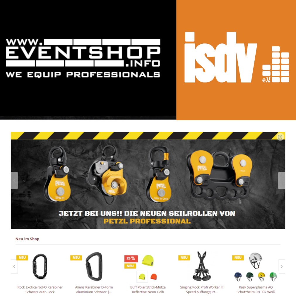 Zur Saison 2024 will jeder wieder gut vorbereitet sein und das richtige Gear dabei haben. 

Deshalb bekommen alle isdv-Mitglieder 5% Rabatt beim Branchenausrüster Eventsshop: eventshop.info

Mehr unter: isdv.net

#isdv #eventshop #wirGemeinsamJetzt