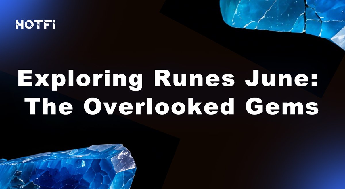 It's #Runes June ? ☀️

Which Rune is the most underrated right now?

#HOTFI $HOTX #BTC #BRC20 #inscription