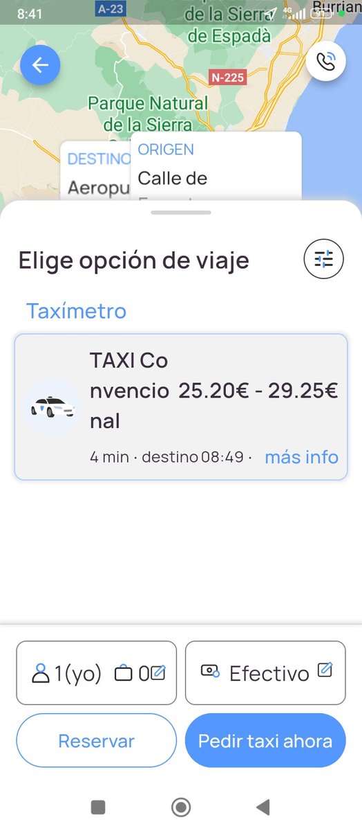 Está claro que el #Taxi más barato sigue siendo una aplicación nacional, nada de plataformas, lo que no entendemos es la discriminación de #Maps