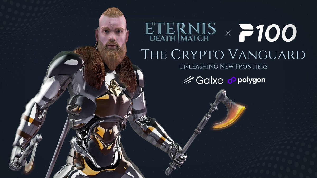 Play_Eternis's tweet image. 🟢 "The Crypto Vanguard" campaign by @Play_Eternis &amp;amp; @p100_app LIVE on @Galxe!

💎 COMPLETE simple social tasks and get a chance to WIN a share of the $300 USDT PRIZE POOL, that will be distributed on our collaborator's @0xPolygon PoS chain.

app.galxe.com/quest/MyzaM7Eo…

📅 Campaign…